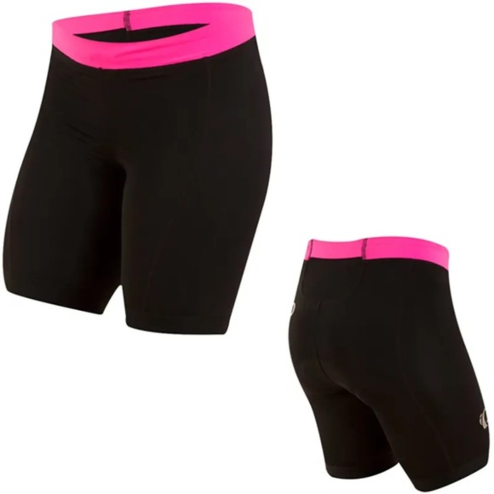 Pearl Izumi Women's Black Bike Shorts with Pink Trim